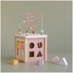 Tiamo Little Dutch dřevěná aktivní kostka pink new – Hledejceny.cz