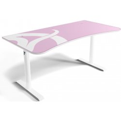 Arozzi ARENA Gaming Desk White Pink ARENA-WHITE-PINK