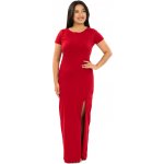Himalife Dlouhé šaty Plain Mililani červená – Zboží Dáma