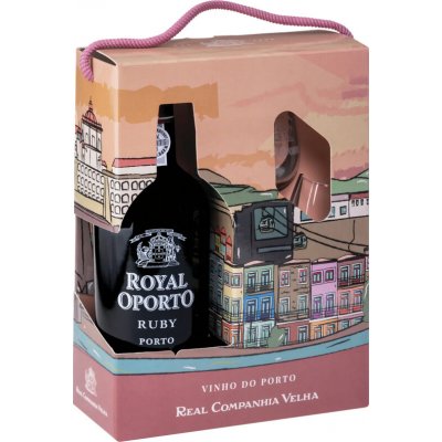 Real Companhia Velha Royal Oporto Ruby Traveller box 19% 0,75 l (dárkové balení 2 sklenice) – Hledejceny.cz