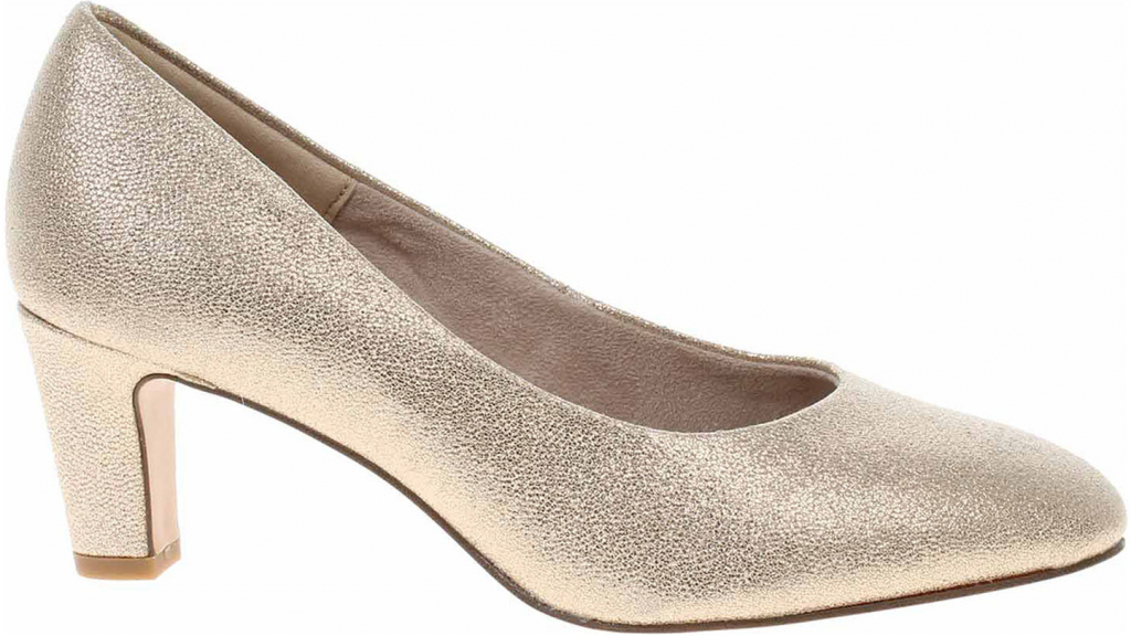 Tamaris dámská společenská obuv lodičky 1 22418 29 lt glam gold