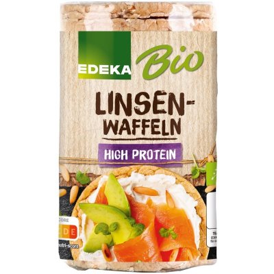 Edeka bio Křupavé chlebíčky s čočkou a vysokým podílem proteinu 90 g – Zboží Dáma
