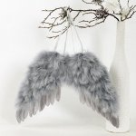Andělská křídla z peří barva šedá baleno 1 ks v polybag. Cena za 1 ks. – Hledejceny.cz
