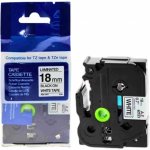 Kvalitní-tonery.cz Kompatibilní páska do tiskárny štítků Brother, TZE-241, 18 mm, černá/ bílá – Zbozi.Blesk.cz