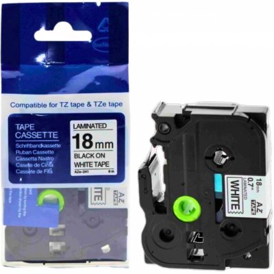 Kvalitní-tonery.cz Kompatibilní páska do tiskárny štítků Brother, TZE-241, 18 mm, černá/ bílá – Zbozi.Blesk.cz