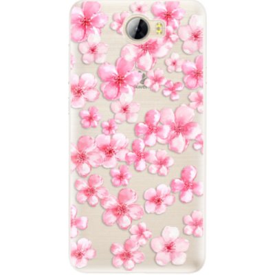 Pouzdro iSaprio Malé Růžové Květy 05 Huawei Y5 II / Y6 II Compact mléčné – Zboží Mobilmania