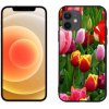 Pouzdro a kryt na mobilní telefon Apple mmCase na iPhone 12 mini tulipány