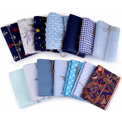 Zbytková metráž látek 1 ks Varianta: 2 modrá různé odstíny, Balení: 1 ks – Hledejceny.cz