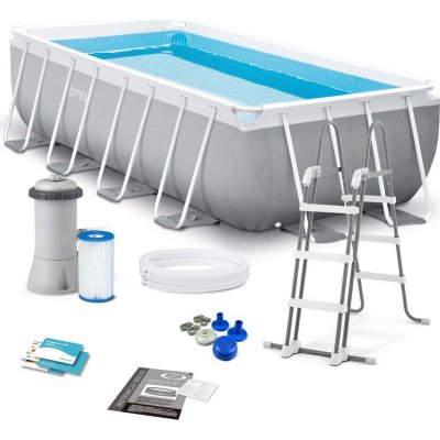 INTEX PRISM FRAME RECTANGULAR PREMIUM POOLS 400 x 200 x 122 cm 26790GN – Zbozi.Blesk.cz