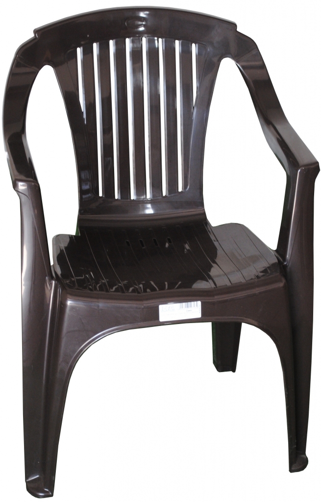 zahradní židle, křeslo Rimini, plast, hnědá od 190 Kč - Heureka.cz