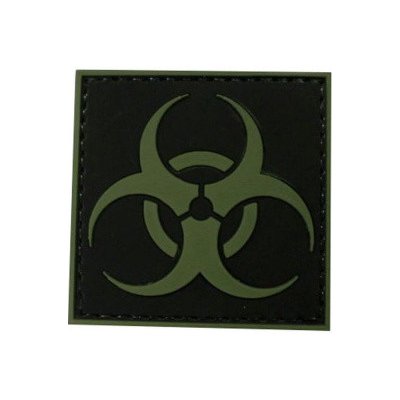 ARMED PATCHES PVC nášivka Biohazard, zelená – Zboží Dáma
