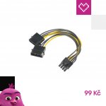 AKASA 4-pin Molex na 6+2-pin PCIe adaptér – Zboží Živě