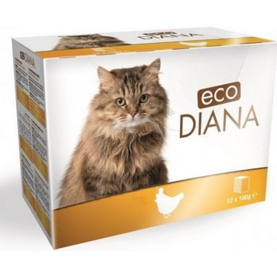 Eco Diana .cat kuřecí kousky v omáčce 12 X 100 g