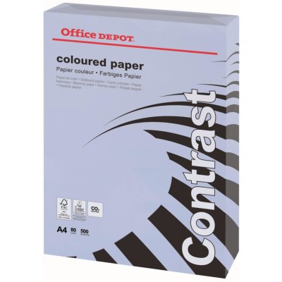 Barevný papír Office Depot Contrast A4 šeříkově fialová 80 g 500 listů