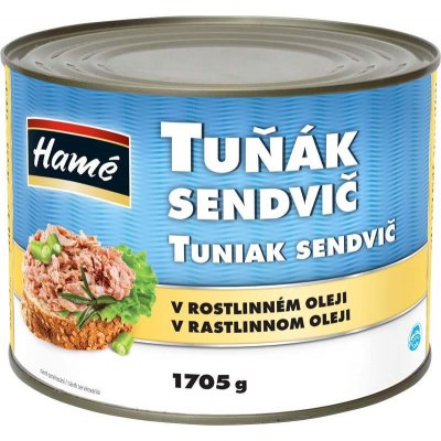Hamé Tuňák drcený v rostlinném oleji 1,7 kg