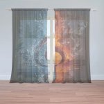 Sablio Záclony Ohnivý klíč: 2ks 150x250cm – Hledejceny.cz