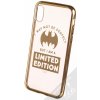 Pouzdro a kryt na mobilní telefon Apple Pouzdro DC Comics Batgirl 005 TPU pokovené ochranné silikonové s motivem Apple iPhone X, iPhone XS zlaté