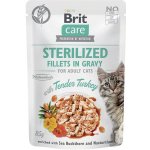 Brit Care Cat Sterilized Fillets in Gravy Tender Turkey 85 g – Sleviste.cz