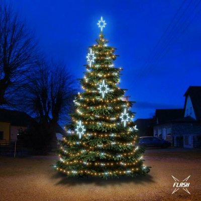 DECOLED, DLED TFS2023 LED světelná sada na stromy vysoké 6-8m, ledová bílá s Flash, dekory EFD09S1 – Hledejceny.cz