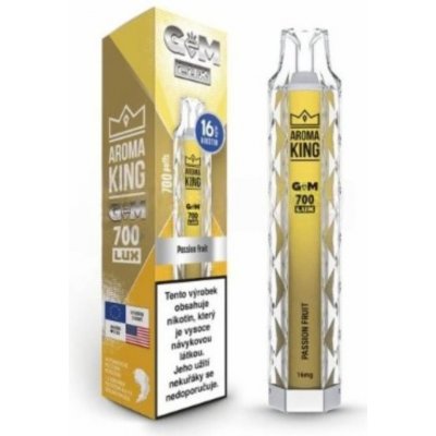 Aroma King Gem Lux Passion Fruit 16 mg 700 potáhnutí – Zboží Dáma