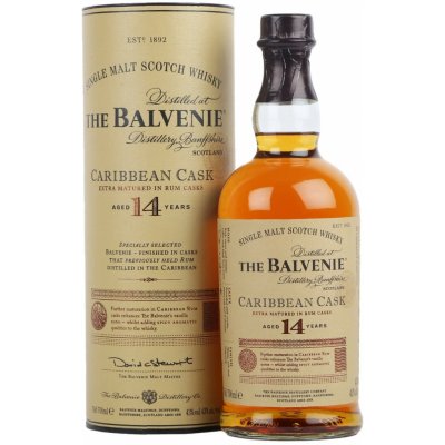 The Balvenie Carribean Cask 14y 43% 0,7 l (tuba) – Hledejceny.cz