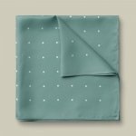Charles Tyrwhitt Silk Spot Pocket Square Teal – Hledejceny.cz