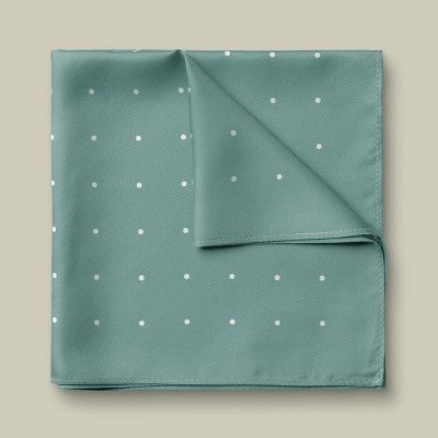 Charles Tyrwhitt Silk Spot Pocket Square Teal – Hledejceny.cz