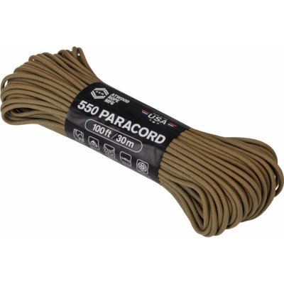 Para lano Atwoood Rope MFG 550 Paracord 30 m - coyote – Zboží Mobilmania