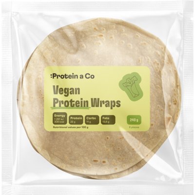 Protein a Co ProteinaCo Veganské wrapy 6x40 g – Sleviste.cz