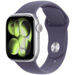Apple Watch Series 11 GPS 42mm Silver Aluminium Case with Purple Fog Sport Band S/M MEU64WF/A – Zboží Živě