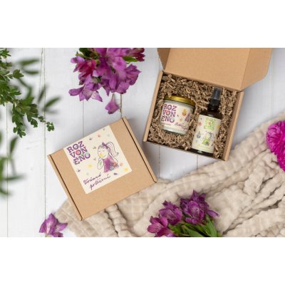 Rozvoněno Dárkový balíček Voňavé potěšení - obsahuje svíčku a osvěžovač – Sleviste.cz