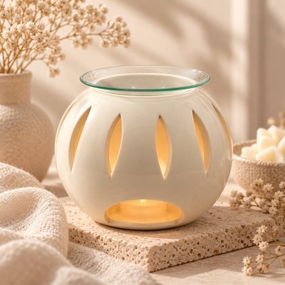 Hanna Maria Therapy aroma lampa se sklem Koule béžová – Hledejceny.cz
