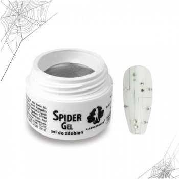 Allepaznokcie spider gel stříbrný 3 ml