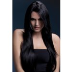 Fever Amber Wig Black Long Straight with Feathered Fringe – Hledejceny.cz