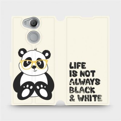 Pouzdro Mobiwear parádní flip Sony Xperia XA2 - M041S Panda - life is not always black and white – Zbozi.Blesk.cz