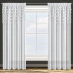 Hotový závěs D91 STELLA bílý - na pásce – Zboží Mobilmania