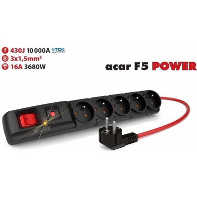 Premiumcord Acar F5 ppacarf5-10power – Zboží Živě