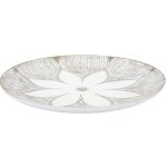Mauro Ferretti Dekorativní tác Atene 35,5 cm bílý/zlatý – Hledejceny.cz