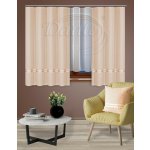 Závěs KATRYN pudrový - 165 cm x 140 cm – Zboží Dáma