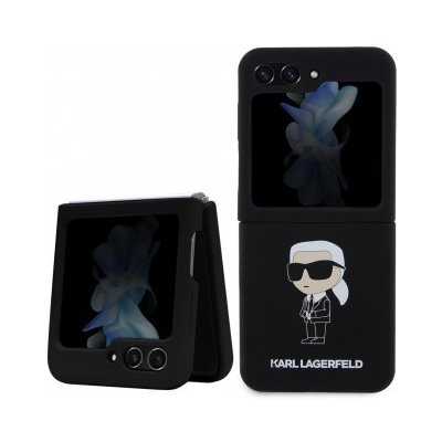 Karl Lagerfeld Liquid Silicone Ikonik NFT Samsung Galaxy Z Flip 5 černé