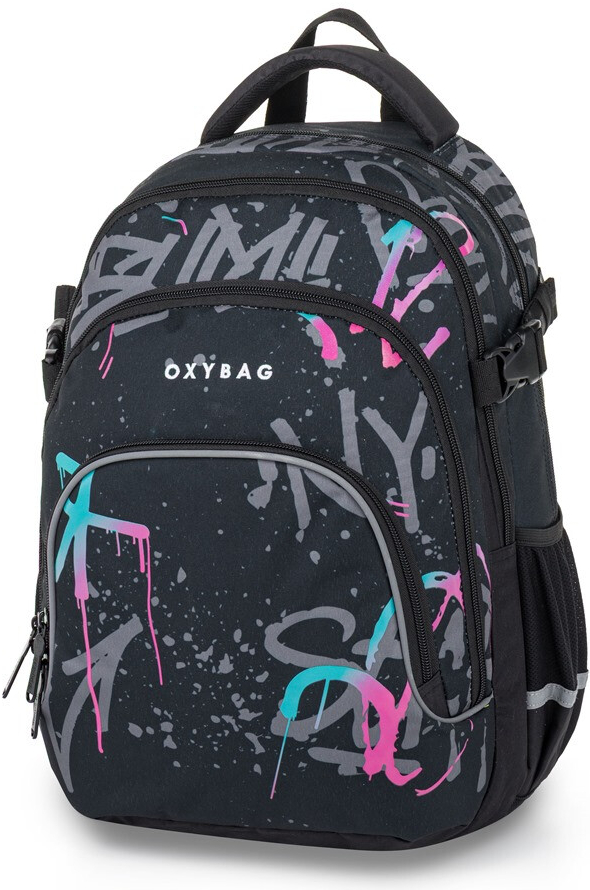 Oxybag OXY SCOOLER batoh Graffiti růžová
