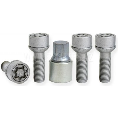 Pojistné bezpečnostní šrouby M14x1,5x45 kulová R14, klíč 17, SICUSTAR VN545R14,, MERCEDES | Zboží Auto