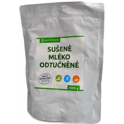 NutriHouse SUŠENÉ MLÉKO odtučněné 1 kg – Sleviste.cz