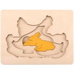 Hape vícevrstvé puzzle Zvířecí kamarádi – Sleviste.cz