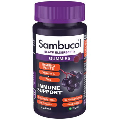 Sambucol Black Elderberry Imuno Forte Gummies 30 tablet – Hledejceny.cz