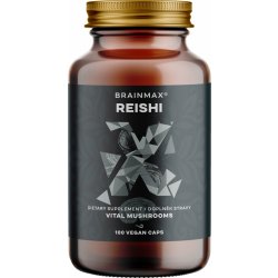 BrainMax Reishi extrakt 50 % polysacharidů a 20 % beta-1,3/1,6 D-glukanů 500 mg 100 rostlinných kapslí