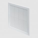 DEN BRAVEN Mřížka větrací se síťovinou 250x250mm bílá – Sleviste.cz