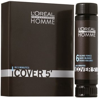 L'Oréal Homme Cover 5 barva na vlasy No. 3 dunkelbraun Color Gel Ammoniak-Free 3 x 50 ml