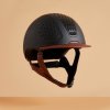 Jezdecká helma FOUGANZA Jezdecká přilba 900 s obalem černo hnědá