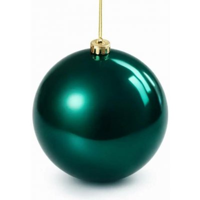 DECOLED Velká vánoční koule 20 cm, paví zelená lesklá, plastová baňka, UV – Hledejceny.cz